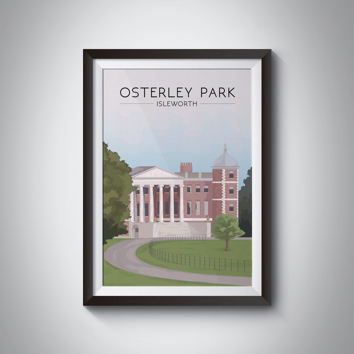 Osterley Park Isleworth London Georgian Mansion Travel Poster