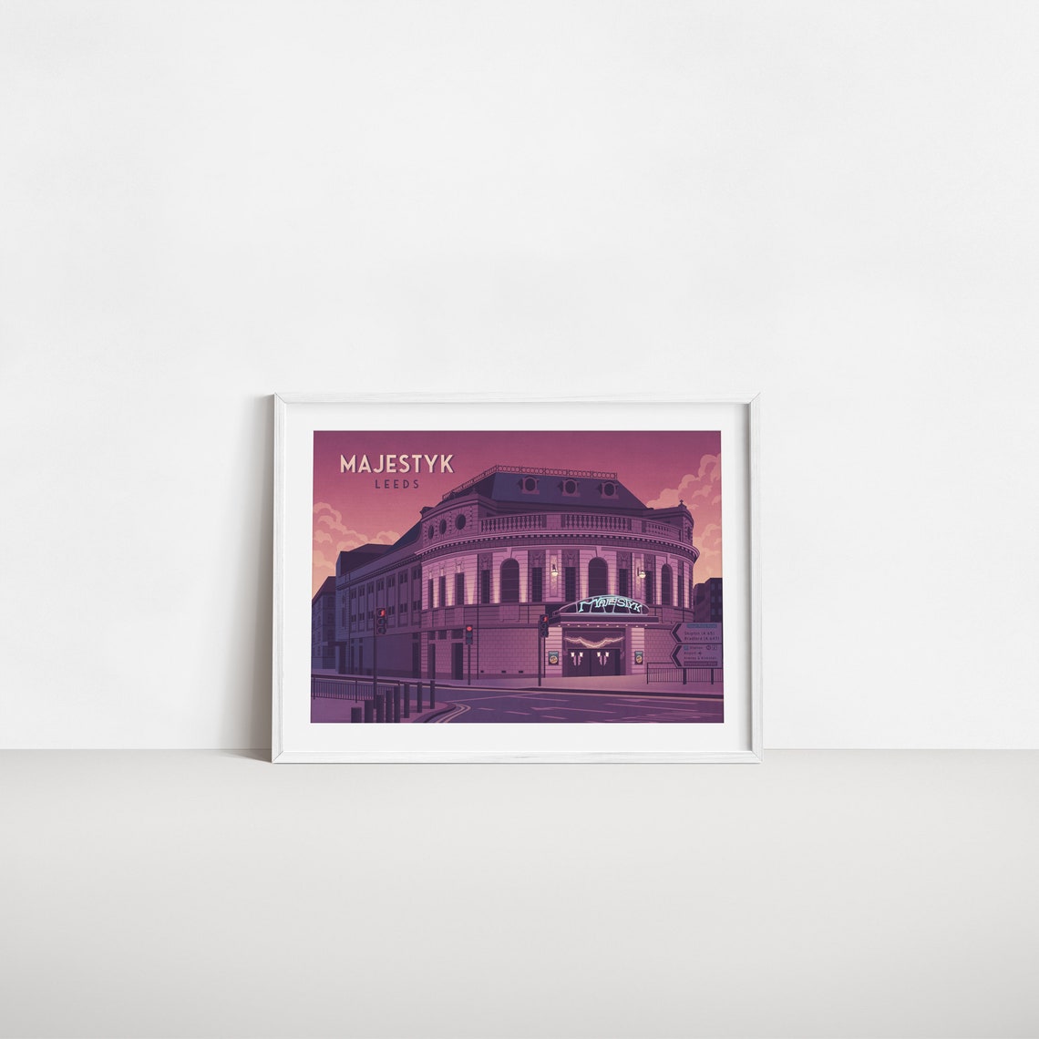Majestyk Leeds Nightclub Majestic Cinema Music Venue Travel Poster - Image 2