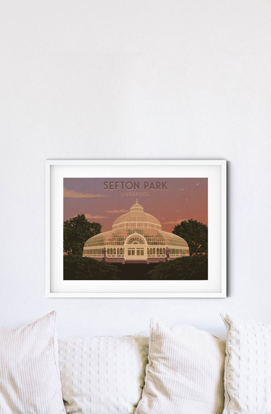 Sefton Park Liverpool Vintage Travel Poster, Art Deco - Image 4