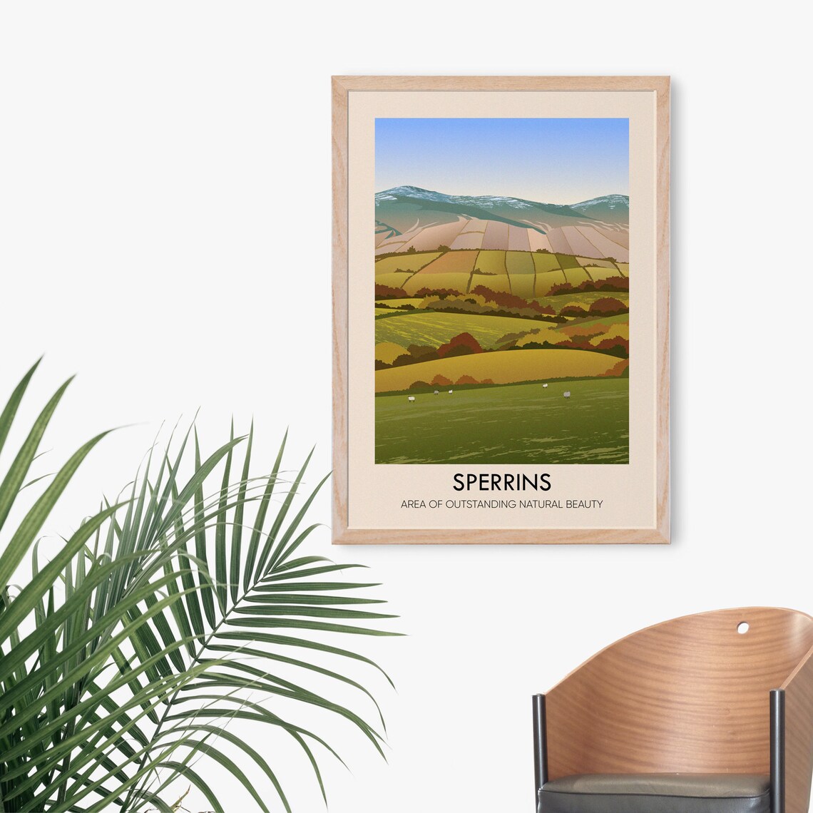Sperrins AONB Travel Poster, Northern Ireland Print - Image 3