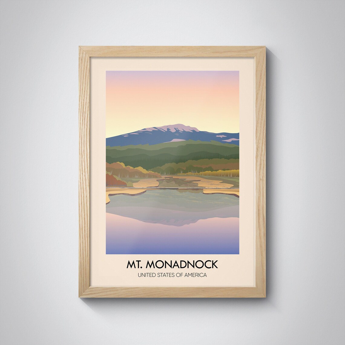 Mount Monadnock Vintage Travel Poster, New Hampshire - Image 3