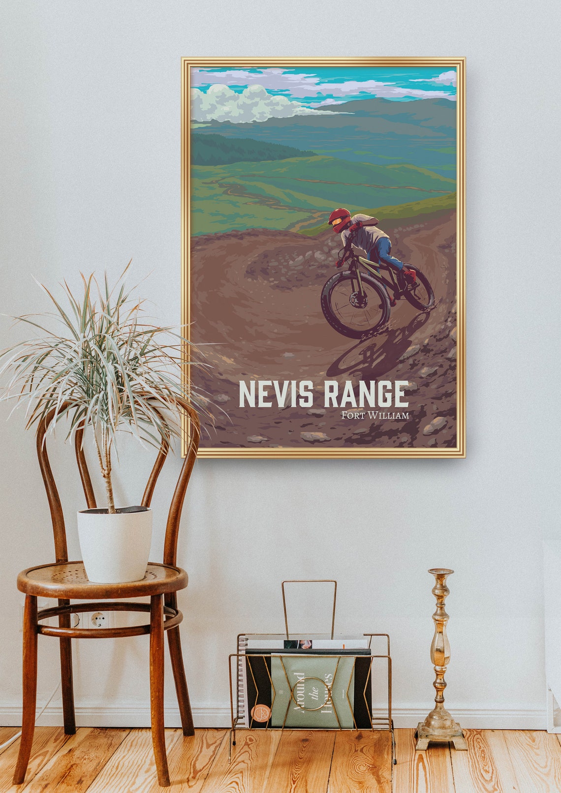 Nevis Range Fort William Scotland Mountain Biking Berm MTB Poster - Image 2