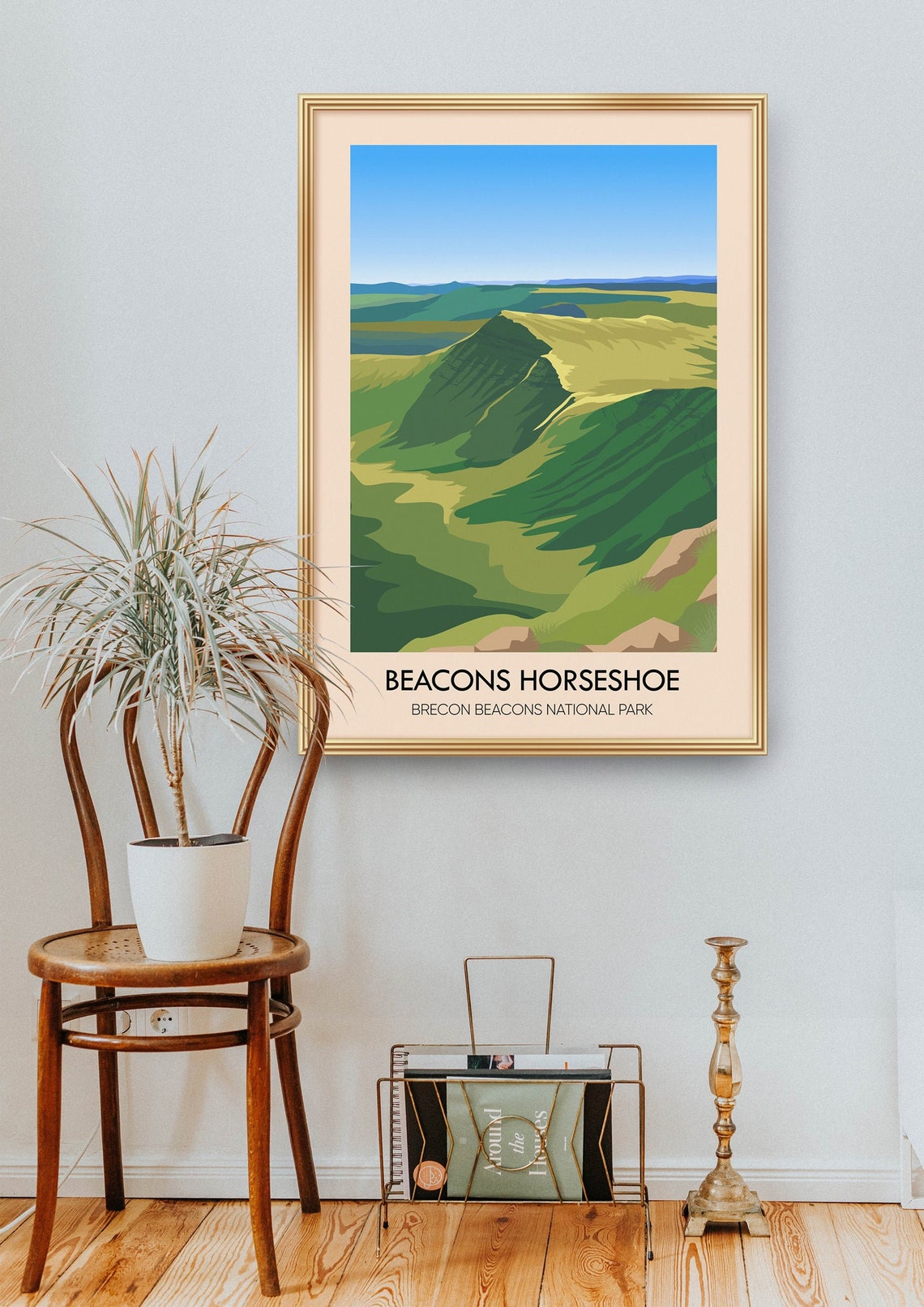 Beacons Horseshoe Brecon Beacons Ridges Welsh National Park Poster - Image 2