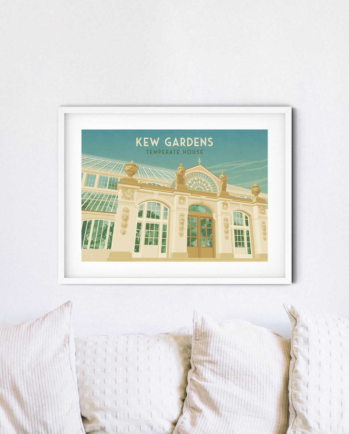Kew Gardens Temperate House London Glasshouse Art Deco Poster - Image 4