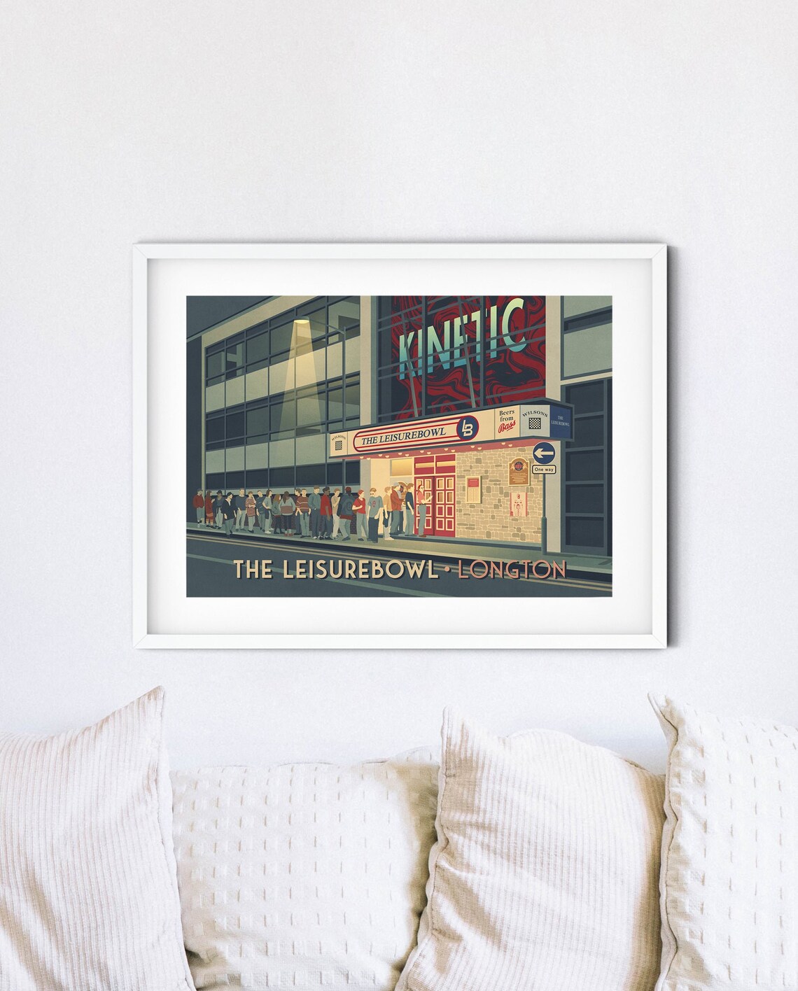 Leisurebowl Longton Travel Poster, 90s Rave Print - Image 4