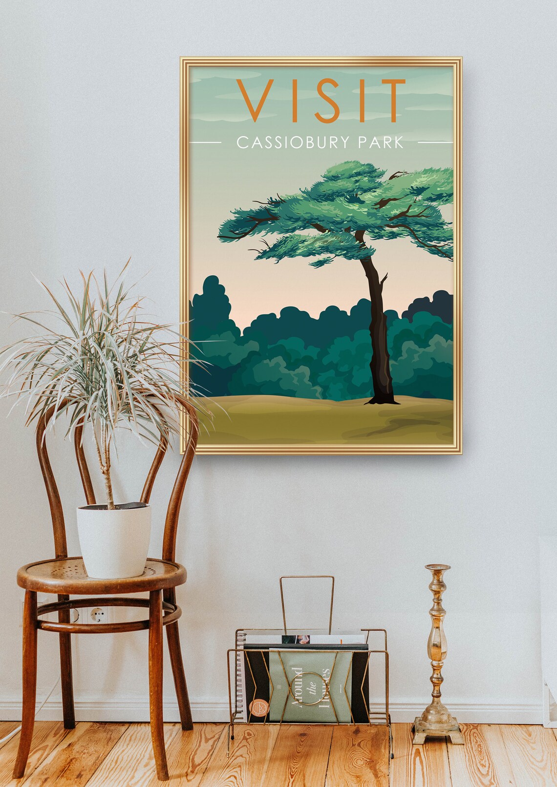 Cassiobury Park Travel Poster, Watford Nature Art Print - Image 2