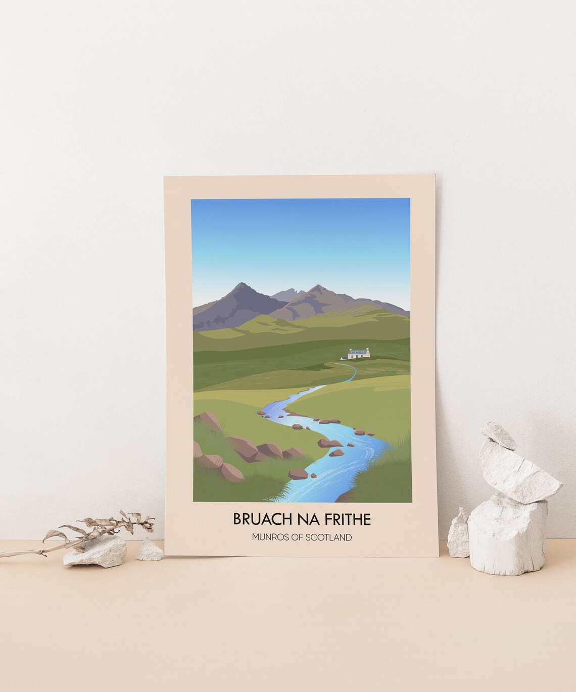 Bruach na Frithe Isle of Skye Munros of Scotland Ridge Poster - Image 4