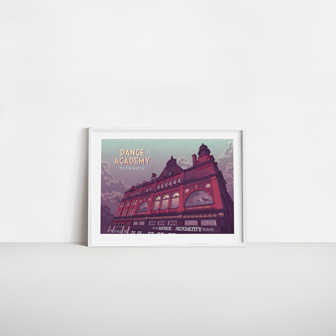 Dance Academy Plymouth Travel Poster, 90s Rave - Image 2