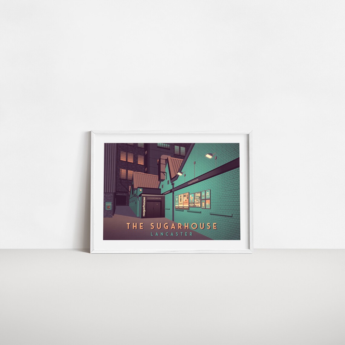 Sugarhouse Nightclub, Lancaster Vintage Travel Poster - Image 2