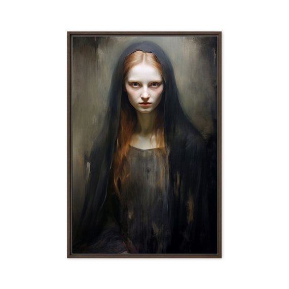 Woman Print Halloween Wall Decor Trendy Fall Art Lover Gift Luxury