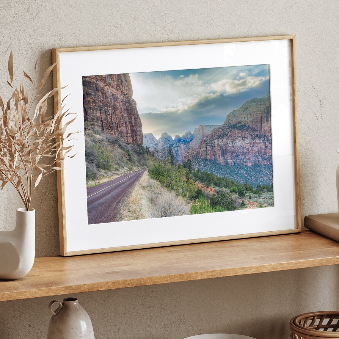 Zion Mountain Landscape, Utah National Park Poster - Image 4