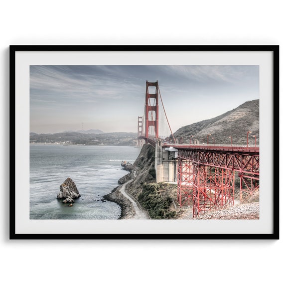 Fine Art Golden Gate Bridge Photography Print Large Framed San Francisco Wall Art For Office Or Home Decor