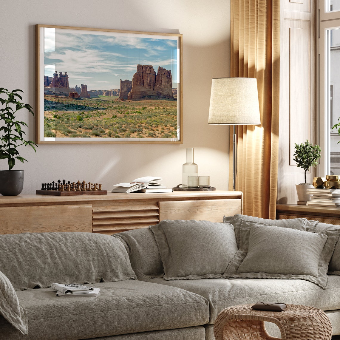 Arches National Park Utah Red Rock Formations Desert Vista Poster - Image 4