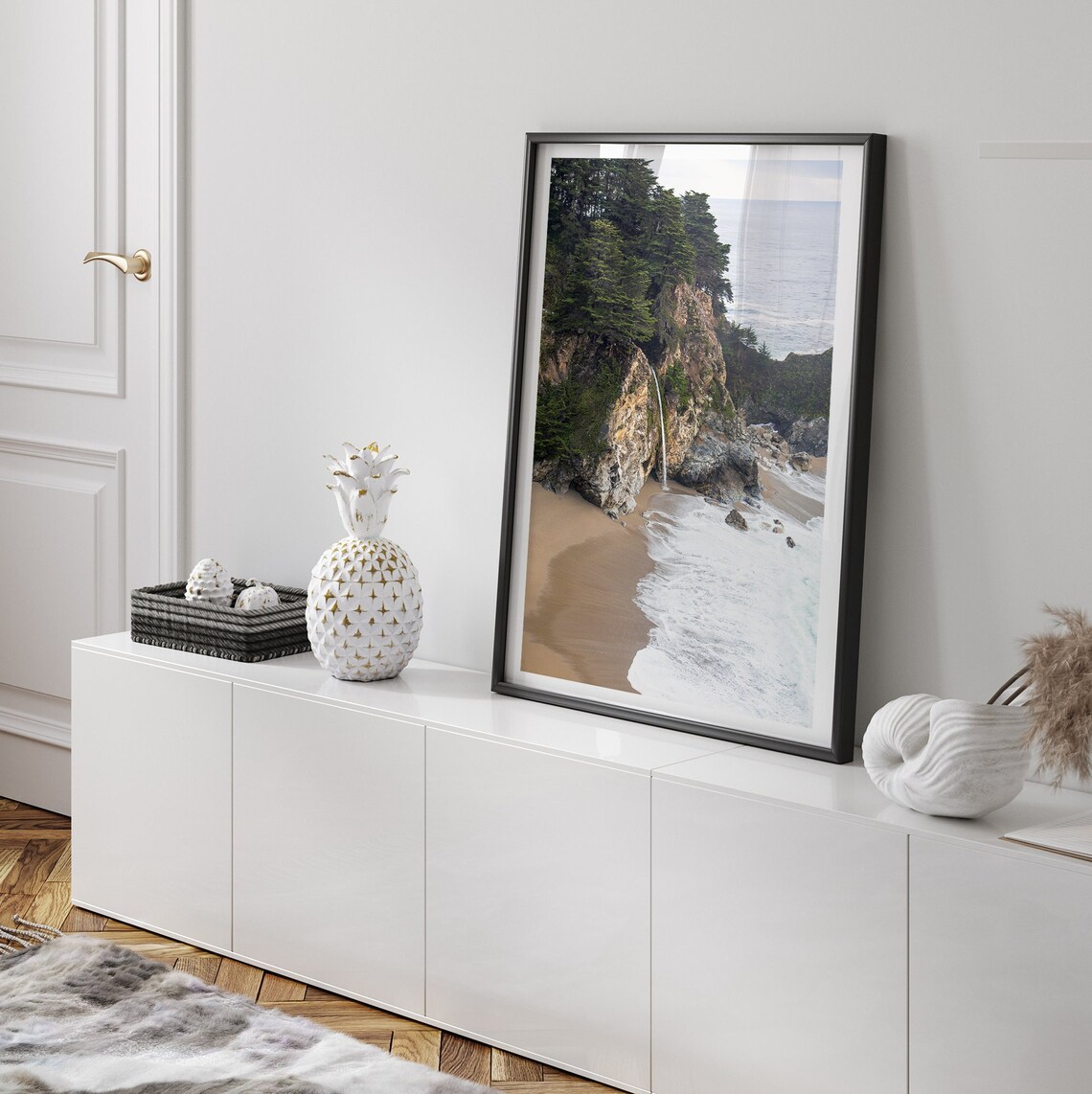 Big Sur McWay Waterfall Art Print, California Coast - Image 4