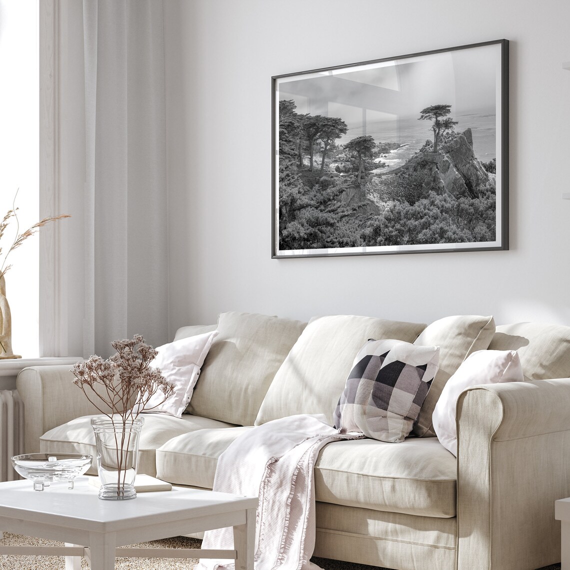 Lone Cypress Tree, Monterey Coastal Wall Art Print - Image 3