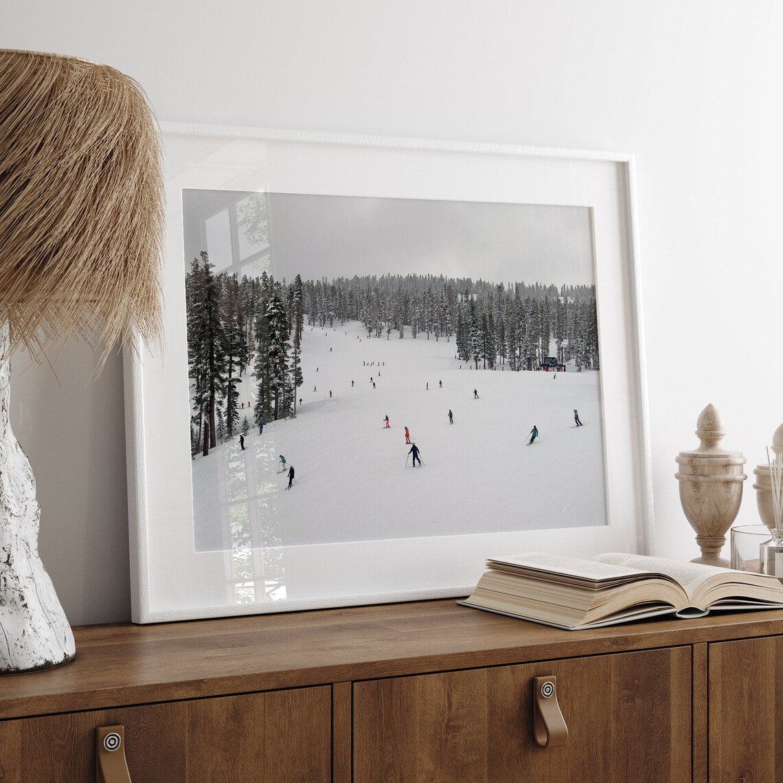 Mountain Ski Print, Winter Landscape Art Print - Image 4