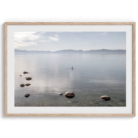 Calming Lake Tahoe Fine Art Photography Prints Serene Wall Art Large Framed Or Unframed Lake Life Poster For Home Decor