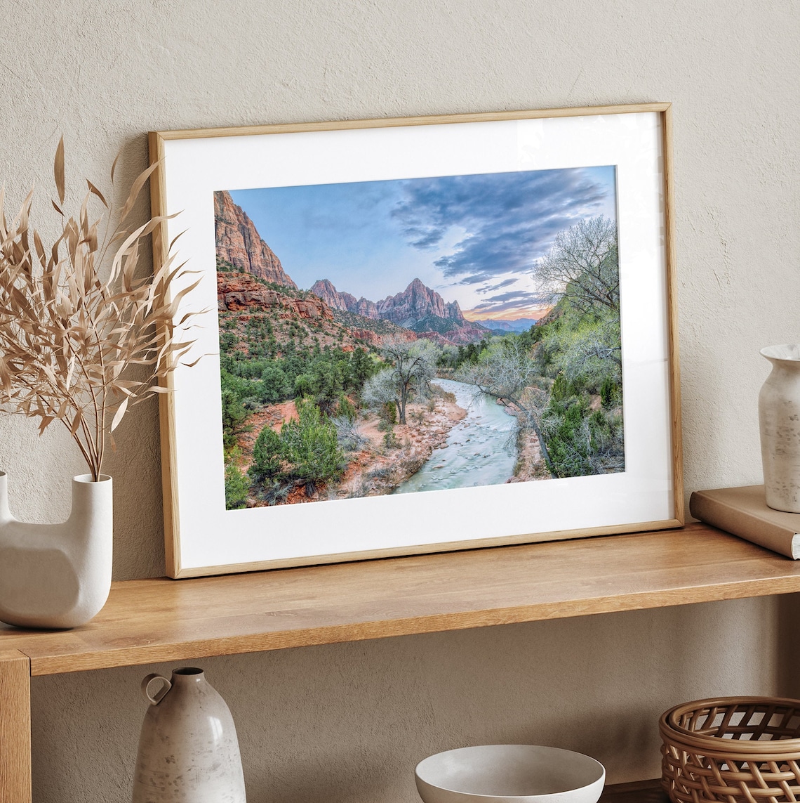 Zion National Park Landscape, Southwest Art Print - Image 4