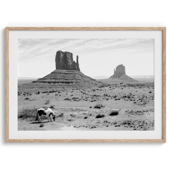Western Desert Horse, Americana Western Art Print