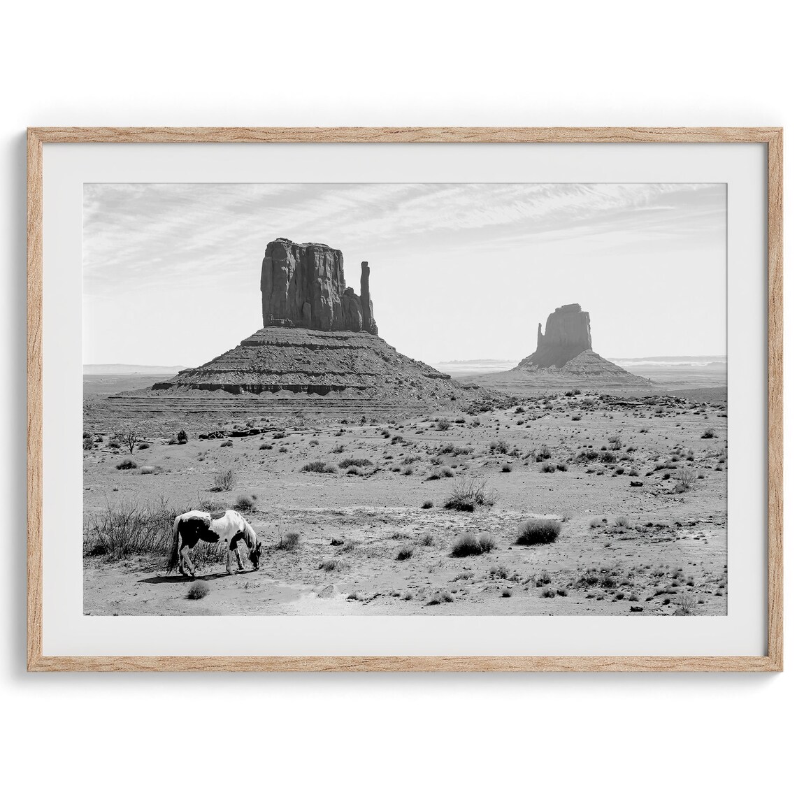 Western Desert Horse, Americana Western Art Print