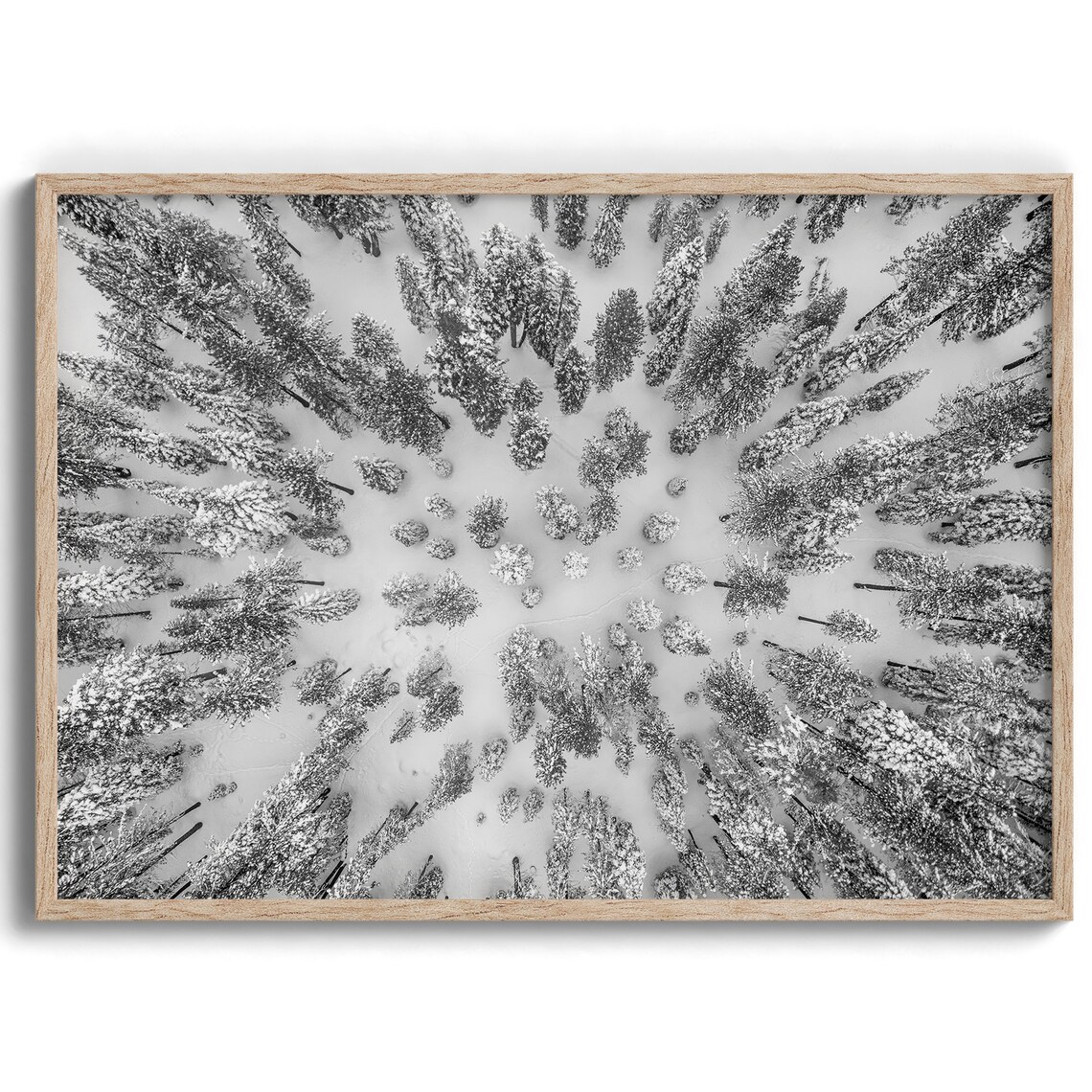 Snowy Forest Winter Nature Photography Art Print - Image 2