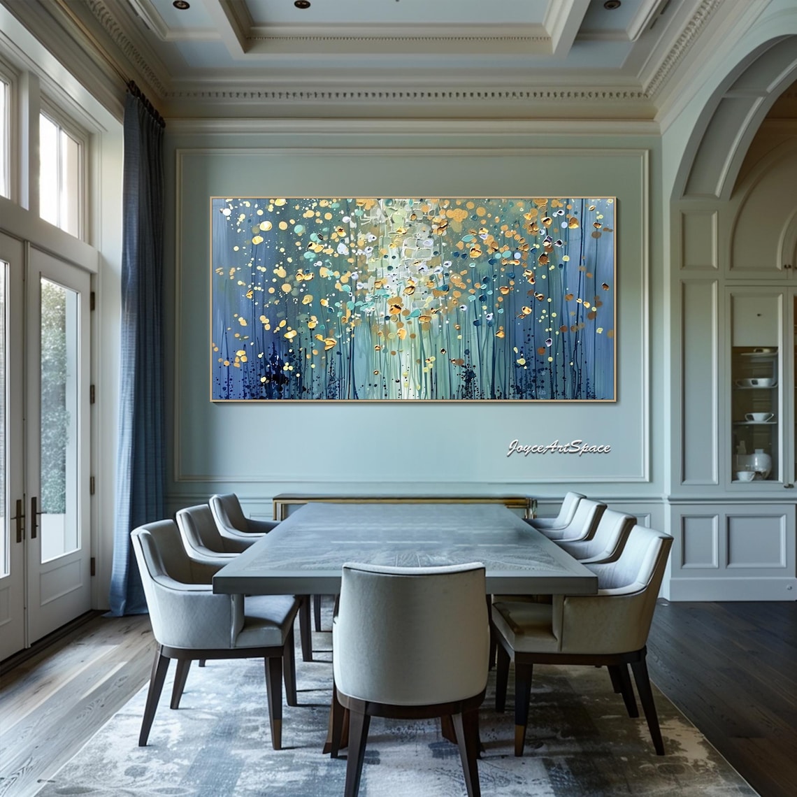 Abstract Forest Oil Painting, Modern Wall Art Print - Image 4