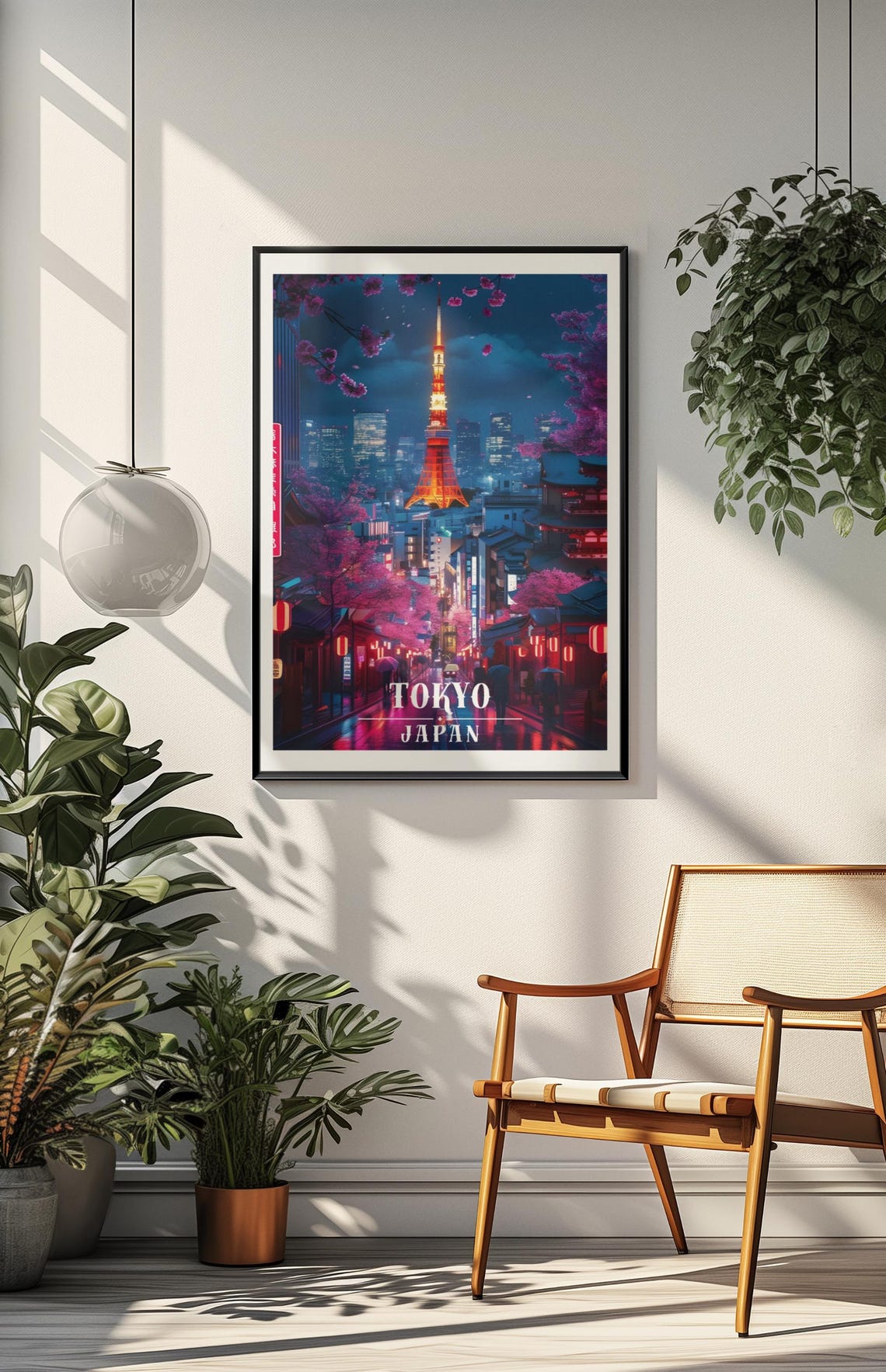 Tokyo Japan Travel Poster Tokyo Japan City Poster Tokyo Japan Night Poster Tokyo Japan Travel Print Tokyo Japan Skyline Poster Tokyo Art - Image 4