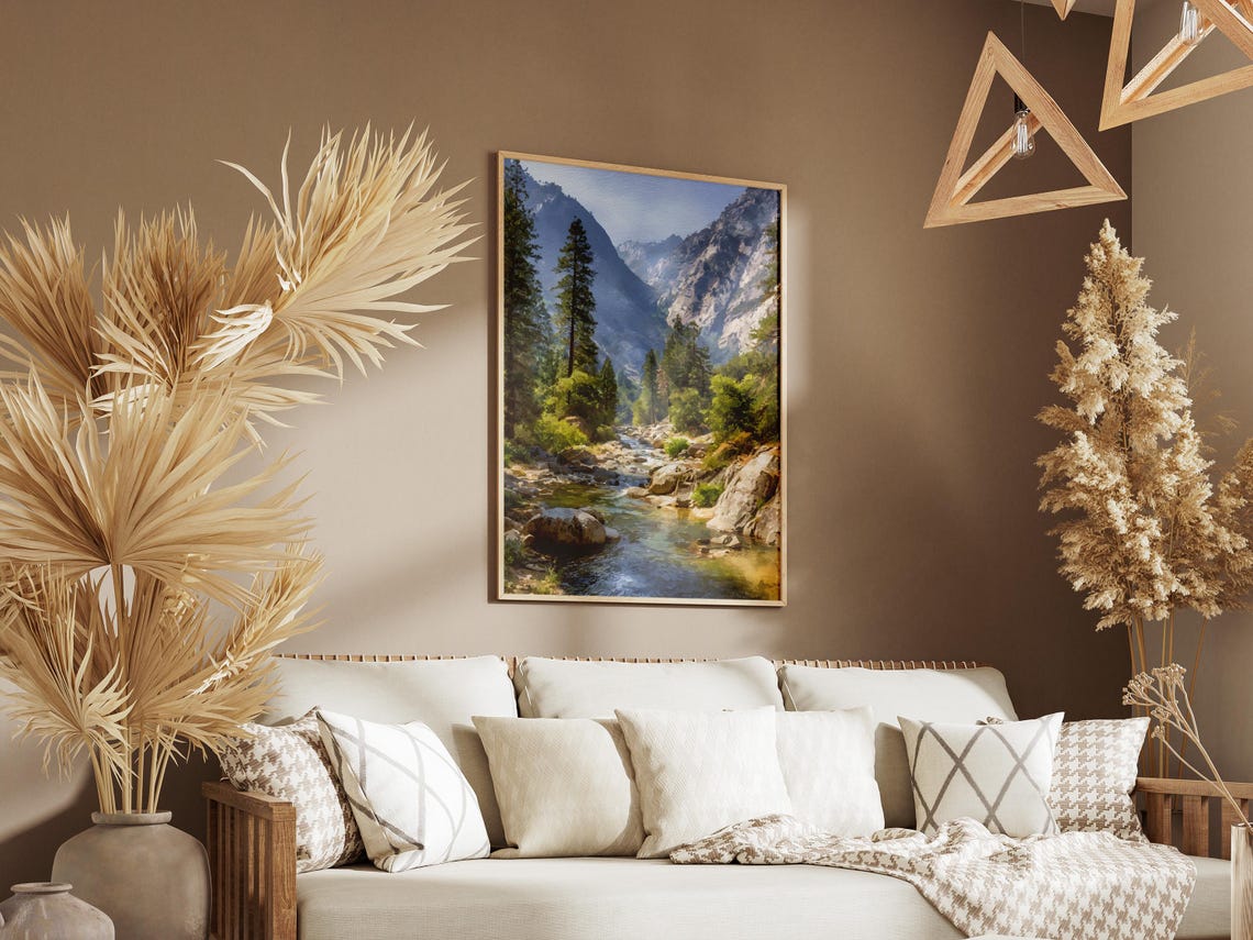 Kings Canyon National Park Granite River Valley Sierra Poster - Image 3