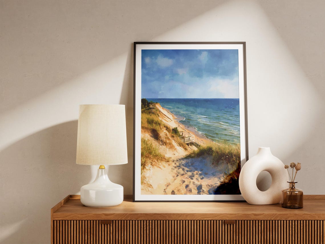 Indiana Dunes National Park Sandy Shore Beach Lake Michigan Poster - Image 4