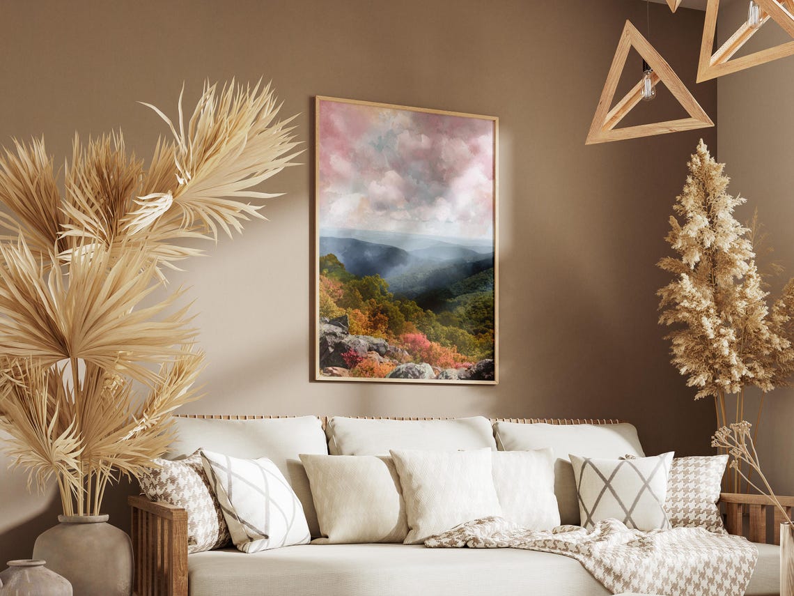 Shenandoah National Park Blue Ridge Autumn Valley Scenic Poster - Image 3