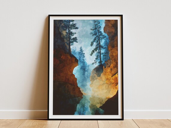 Wind Cave National Park South Dakota Pine Canyon Vista Poster