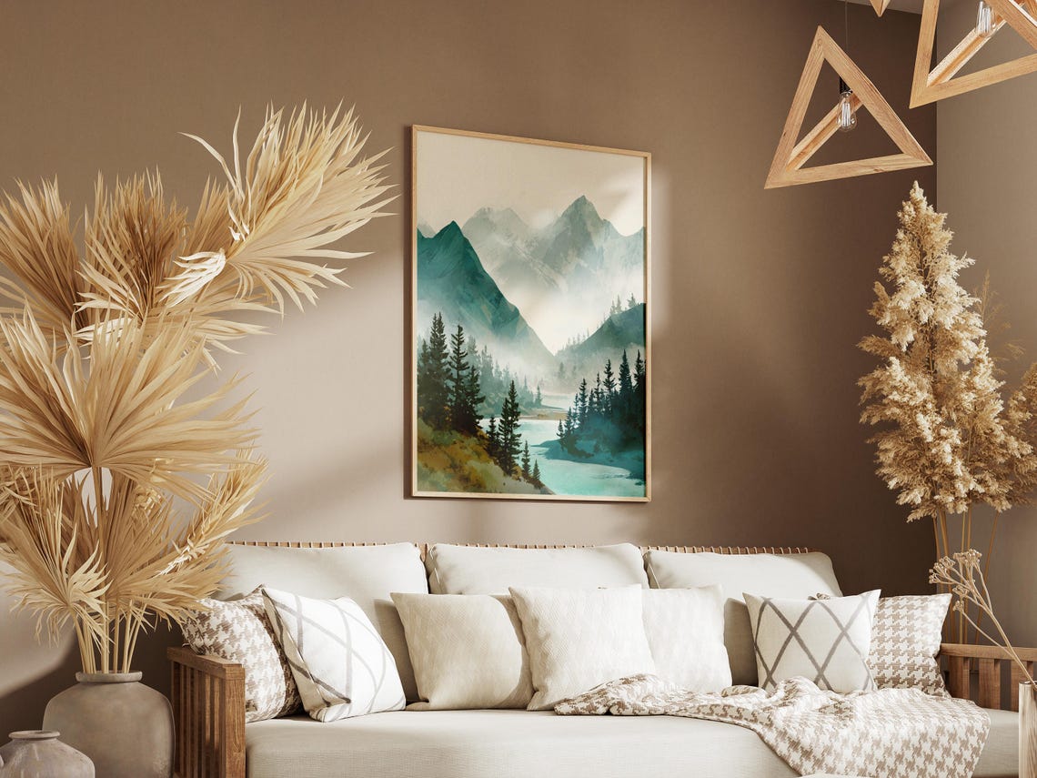 Gates of the Arctic National Park Alaska Misty Mountain Poster - Image 3