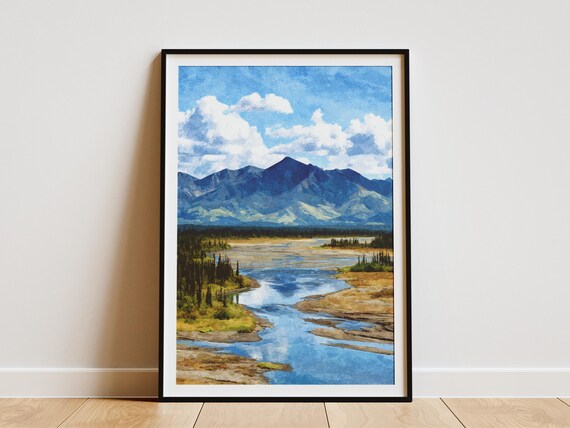 Kobuk Valley National Park Alaska Braided River Tundra Poster