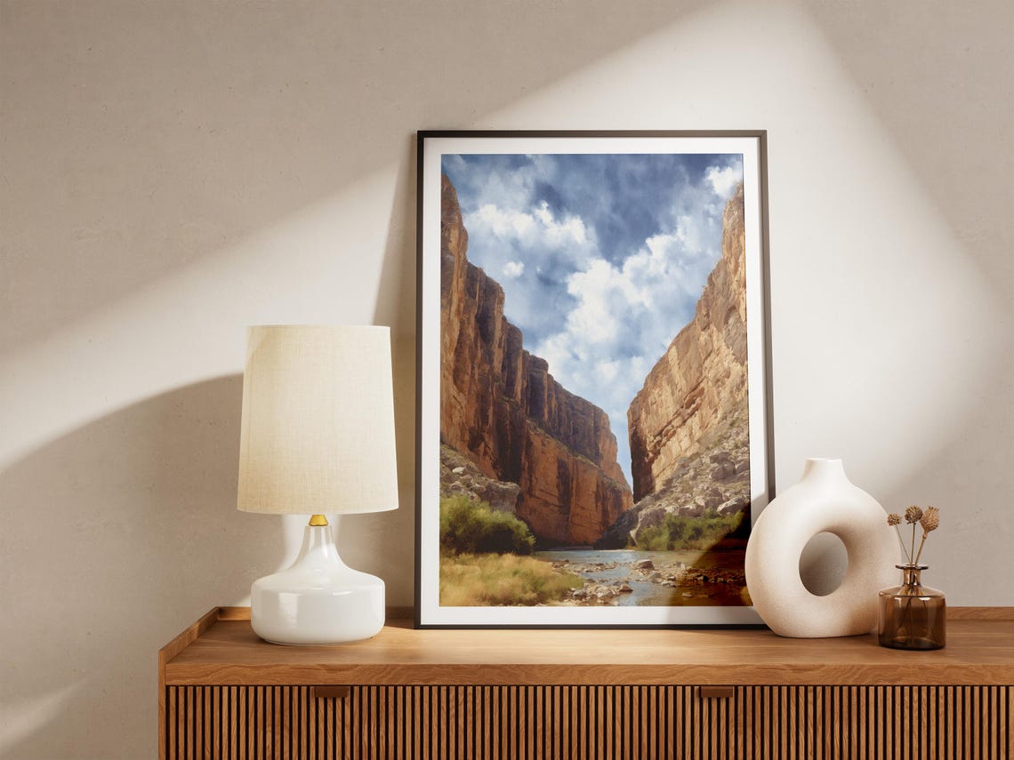 Big Bend Texas Desert Canyon River Scenic National Park Poster - Image 4