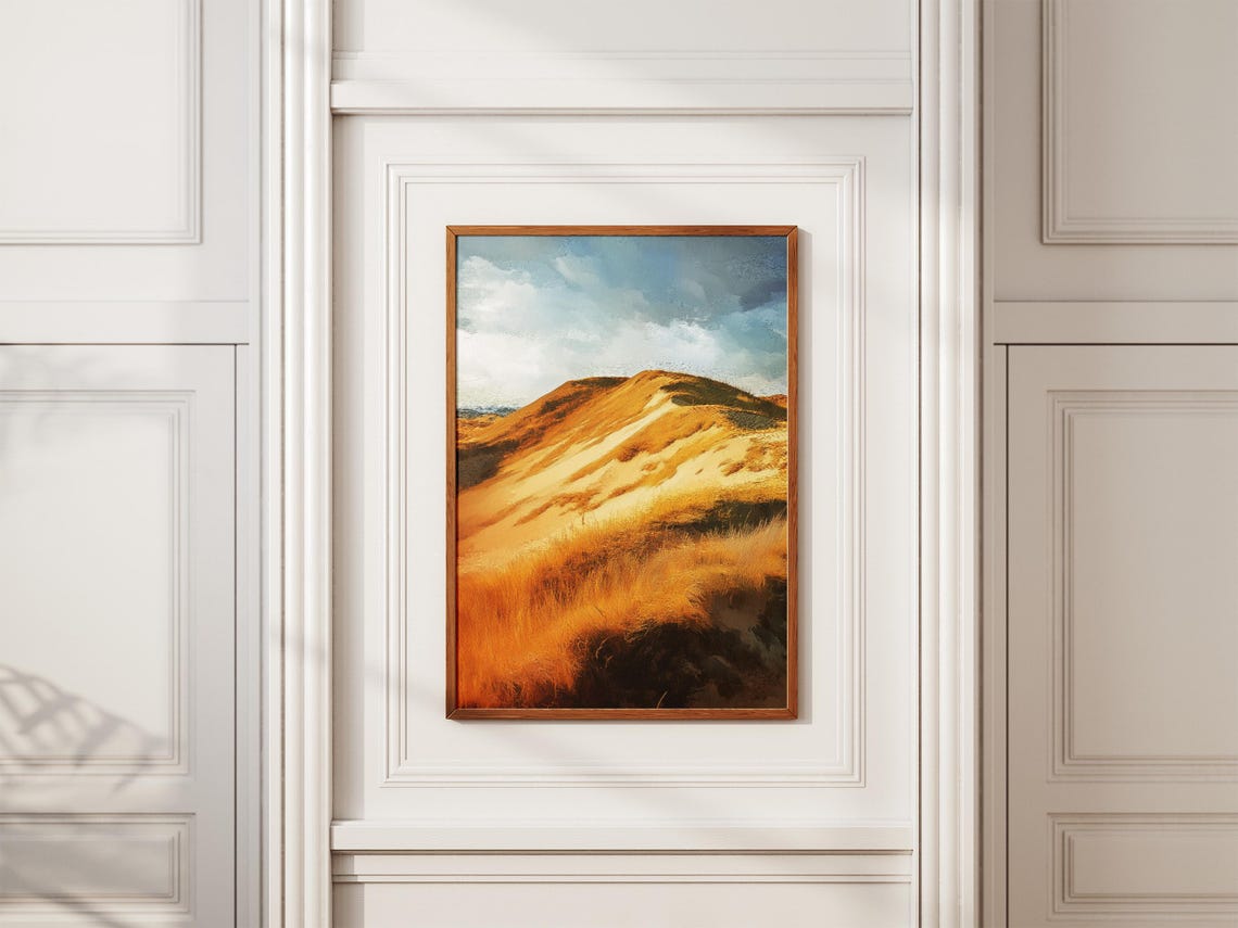Nebraska Sandhills Golden Dune Grass Rolling Hills Travel Poster - Image 2