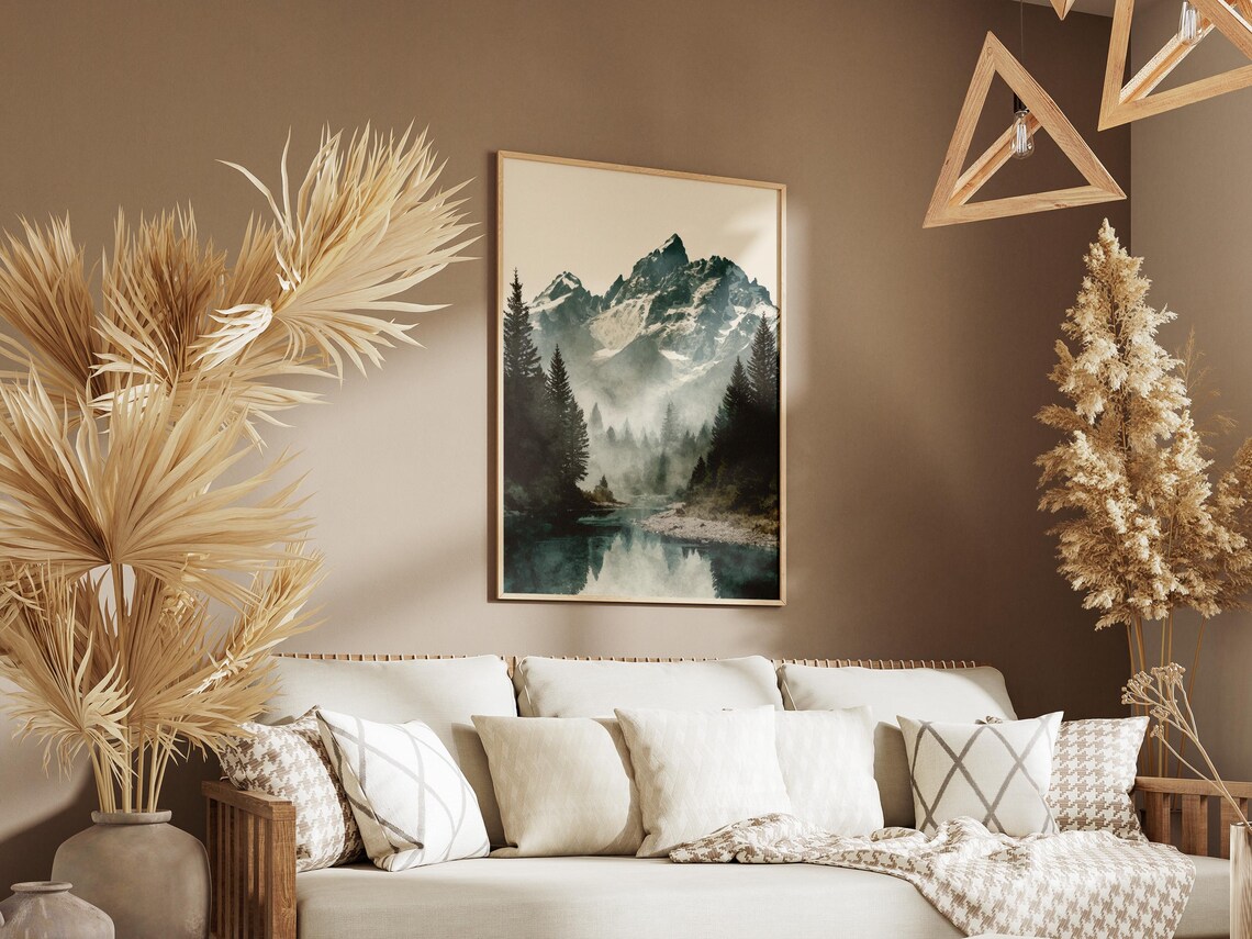 Grand Teton National Park Wyoming Scenic Mountain Lake Poster - Image 3