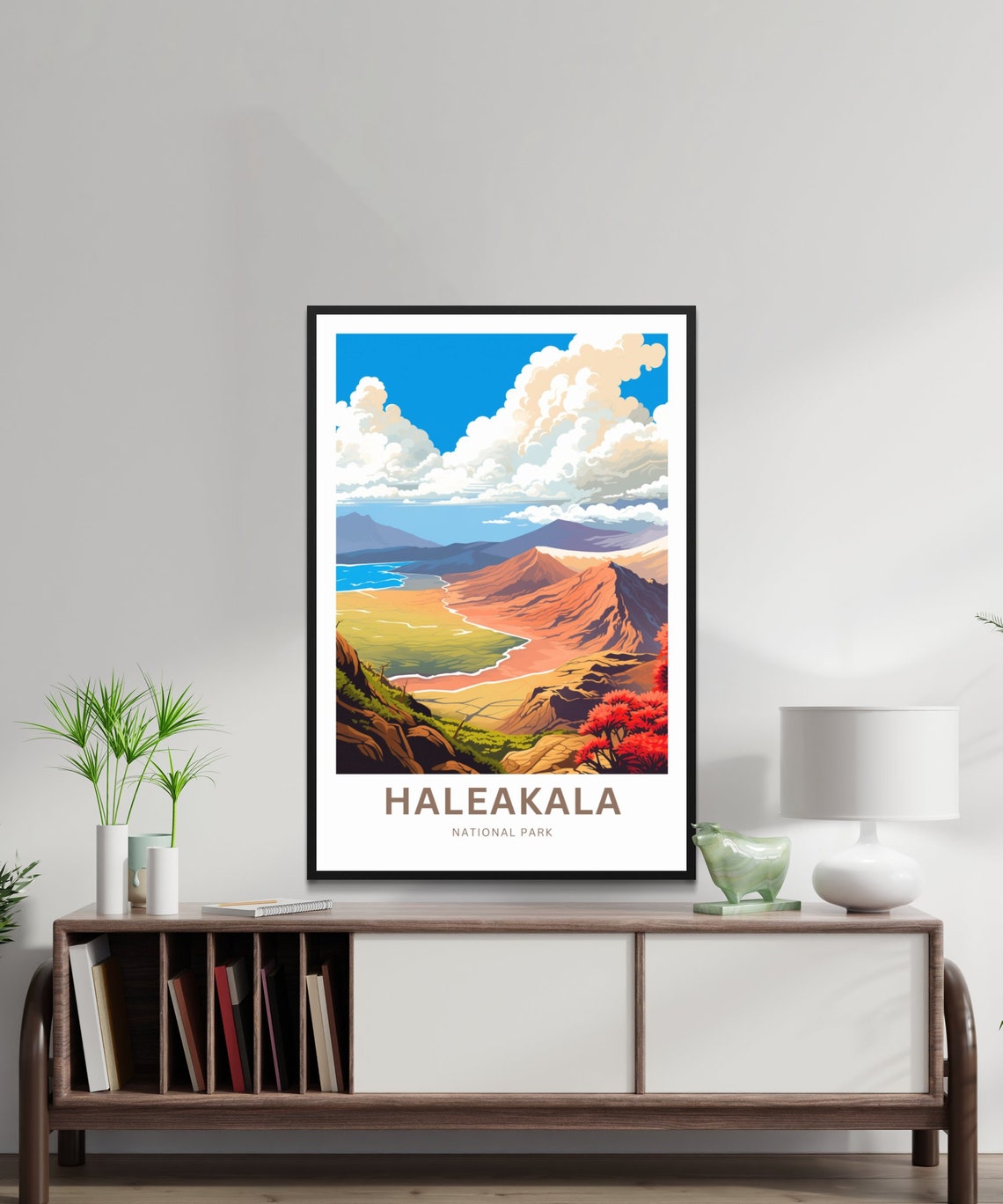 Personalized Haleakala National Park Crater Custom Text Poster - Image 2