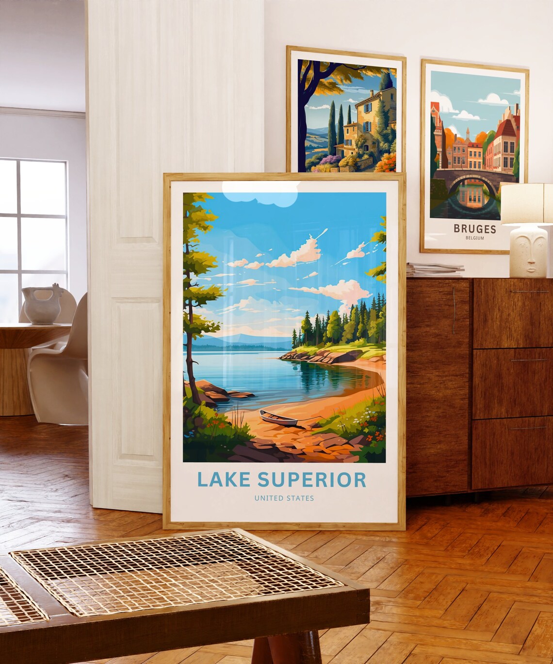 Lake Superior Travel Poster, United States View - Image 5