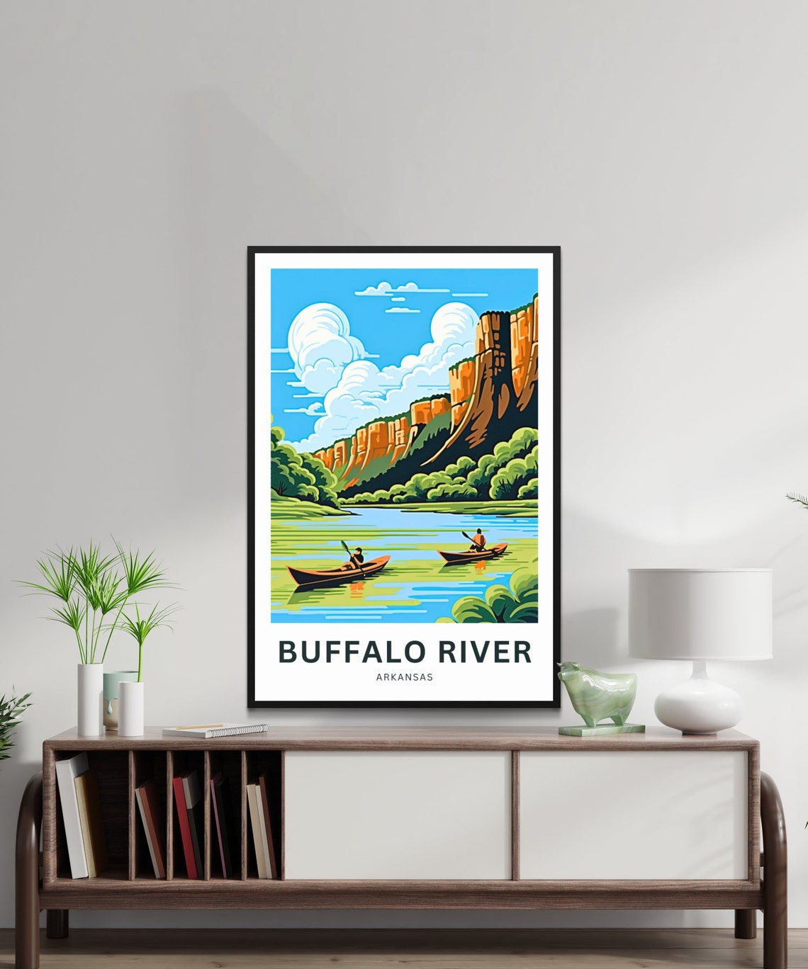 Personalized Buffalo River Travel Print Buffalo River Poster Arkansas Wall Art Framed Present Gift Arkansas Present - Image 2