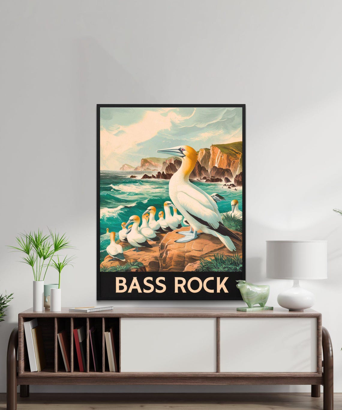 Bass Rock Scotland Northern Gannets Seabird Colony Travel Poster - Image 4