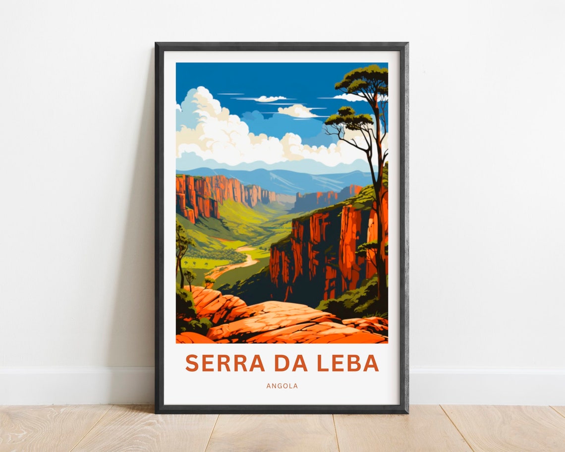 Serra Da Leba Print Serra Da Leba Poster Angola Wall Art Framed Present Gift Africa Present
