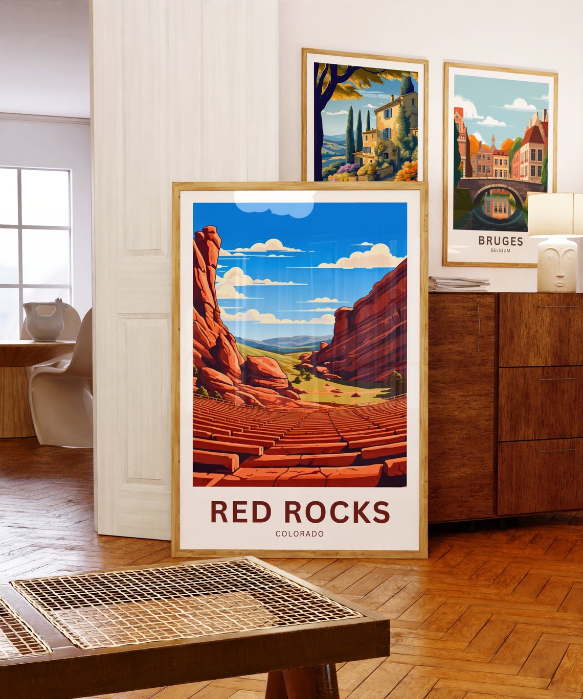 Red Rocks Colorado Amphitheatre Red Sandstone Concert Poster - Image 5