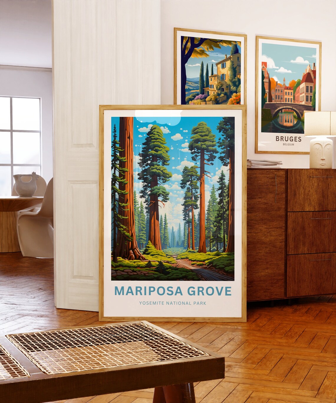Mariposa Grove Yosemite National Park Giant Sequoia Forest Travel Poster - Image 5