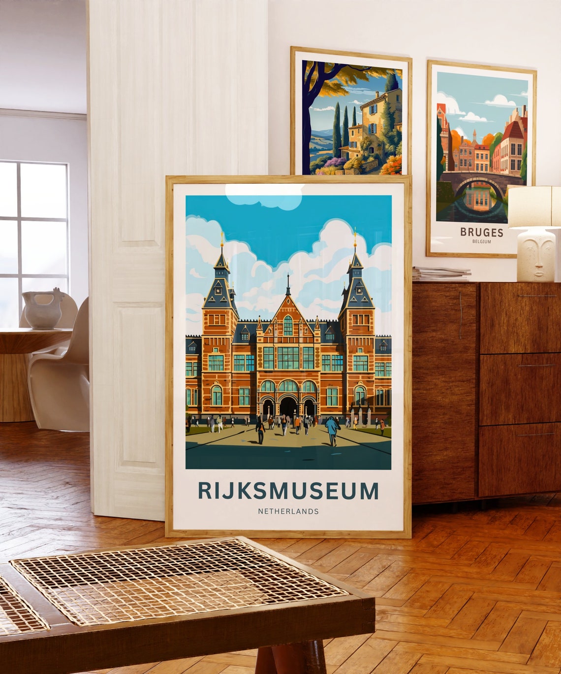 Personalized Rijksmuseum Netherlands Custom Text Vintage Travel Poster - Image 5