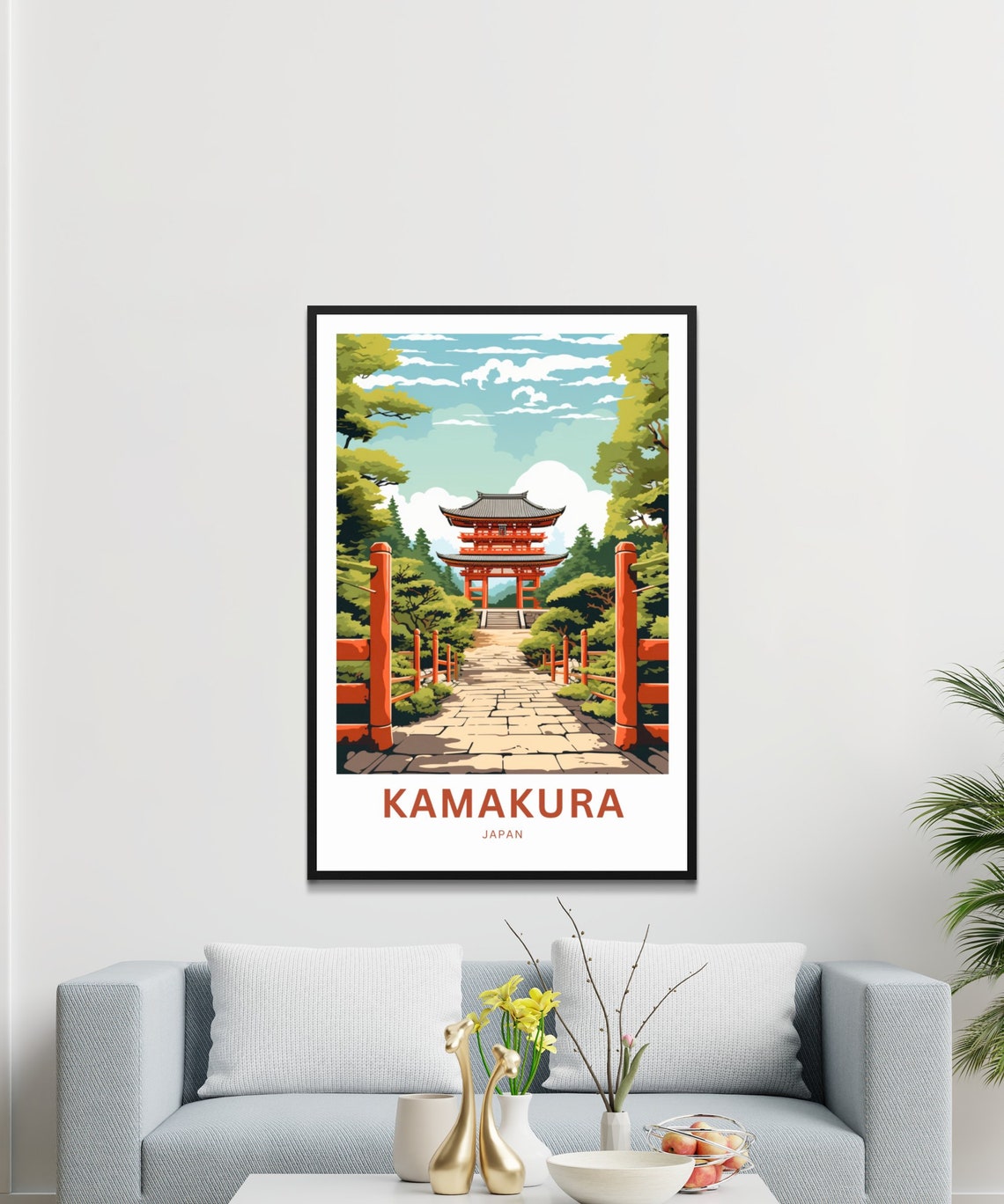 Kamakura Travel Poster, Japan Gift - Image 3