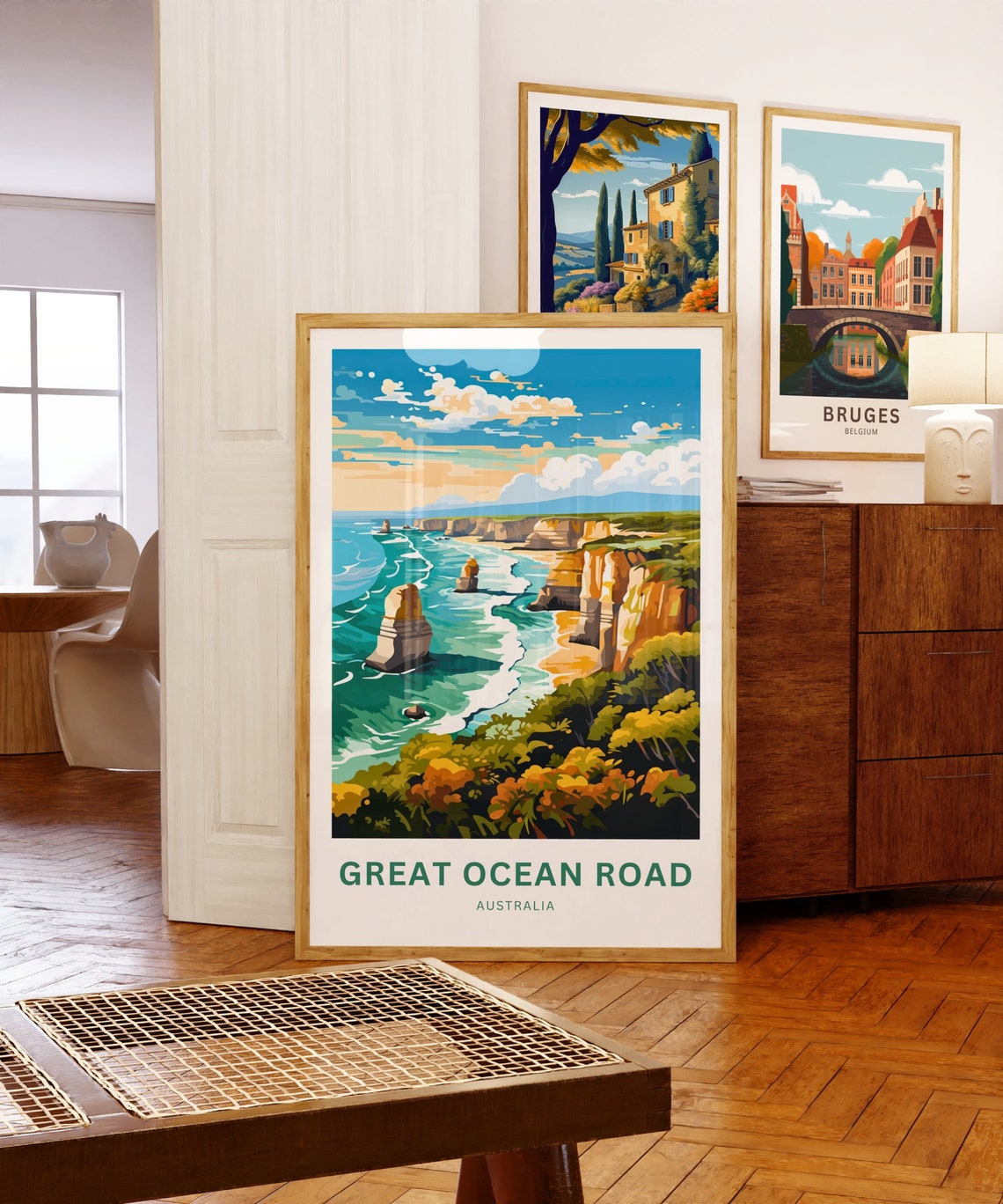 Great Ocean Road Australia Twelve Apostles Cliffs Travel Poster - Image 5