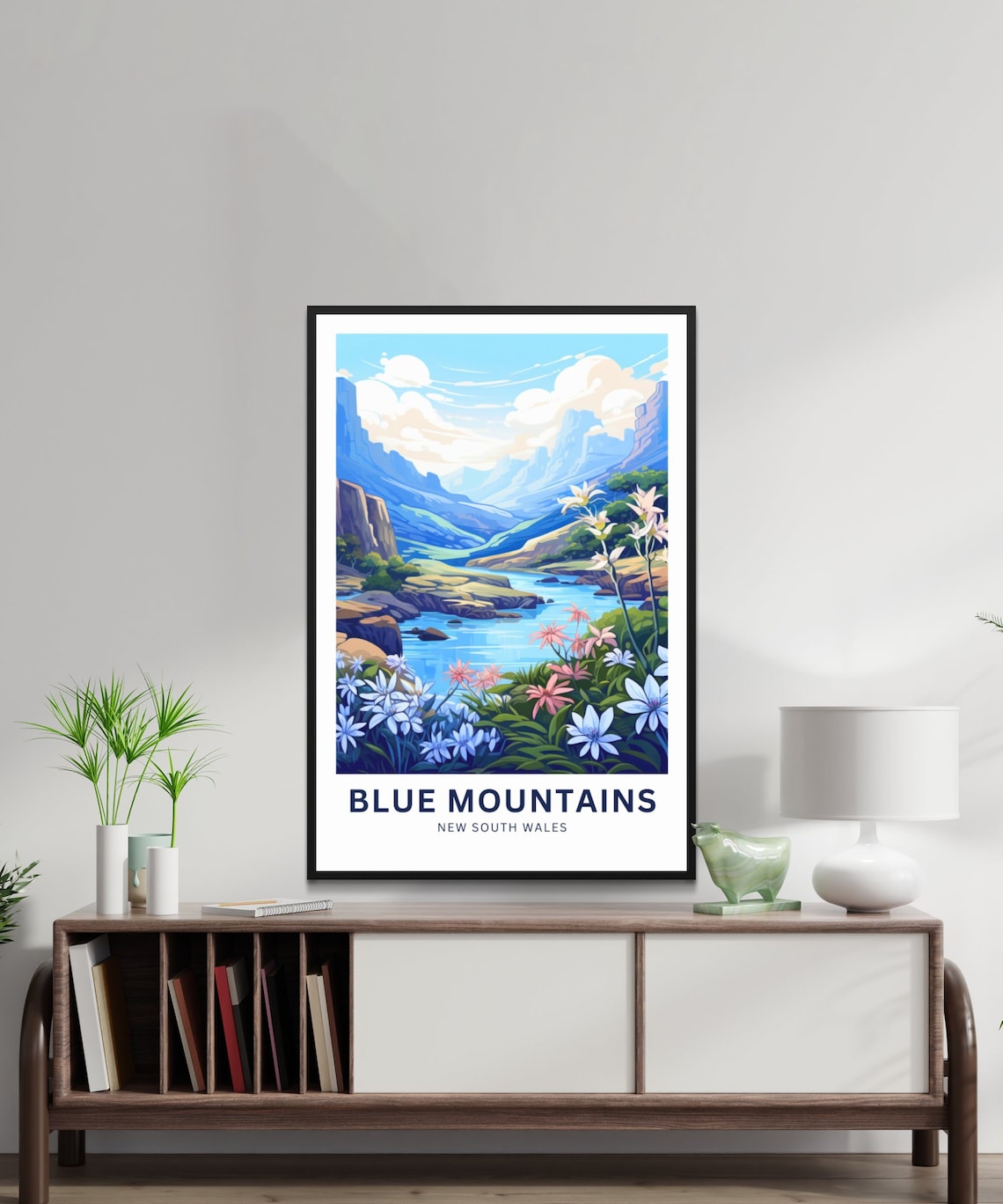Blue Mountains New South Wales Wildflower River Valley Poster - Image 2