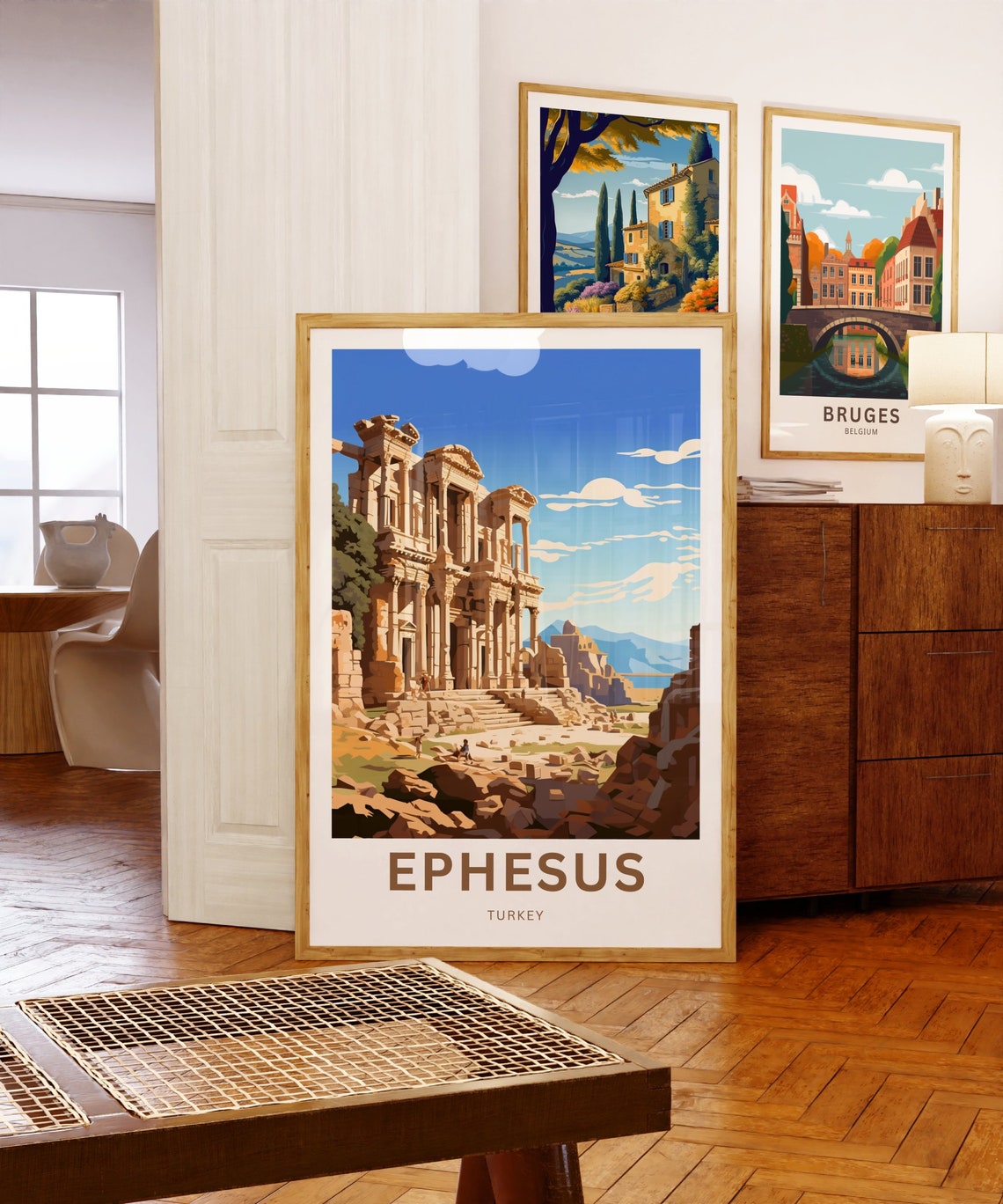 Personalized Ephesus Turkey Ancient Ruins Custom History Travel Poster - Image 5