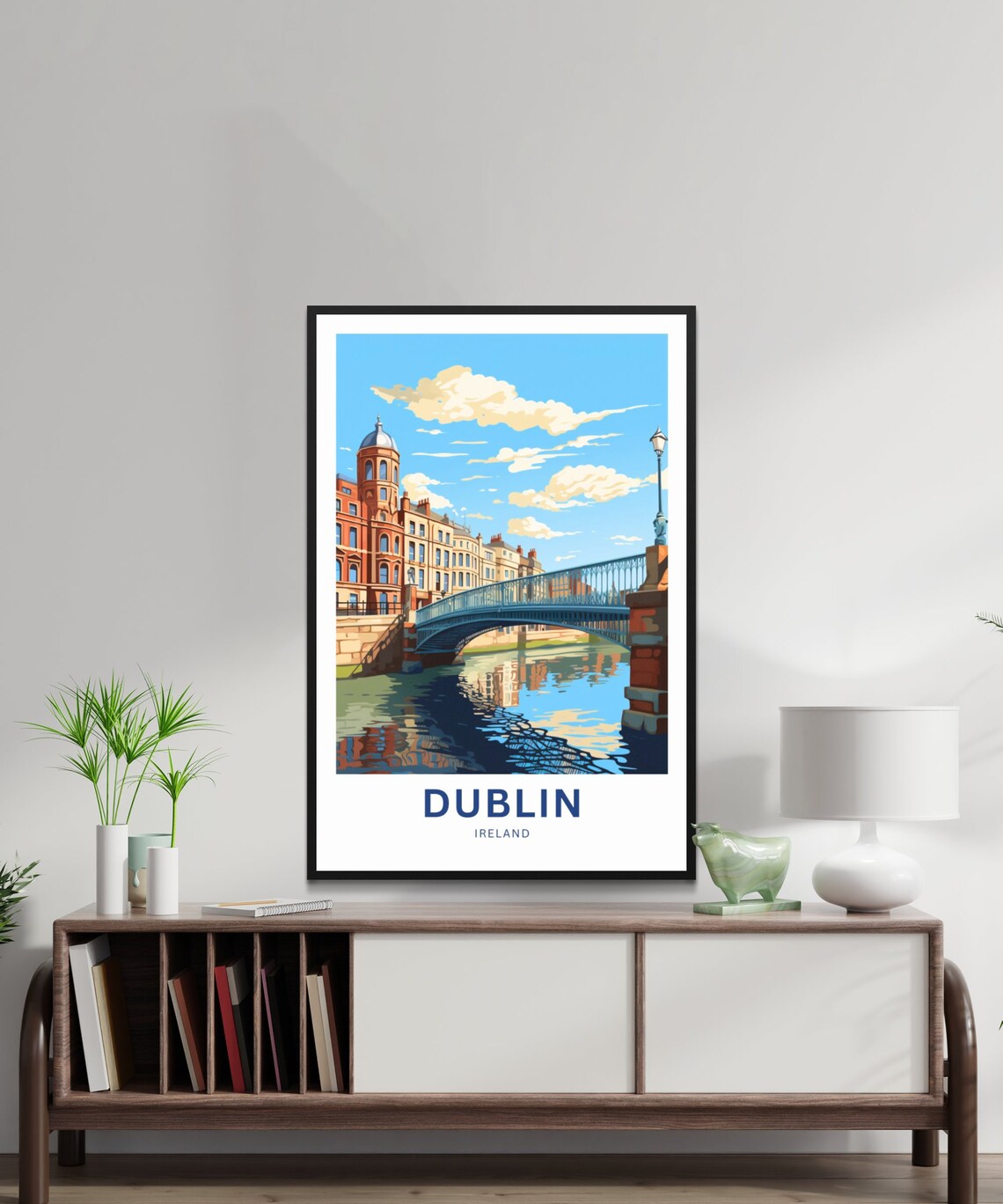 Personalized Dublin Travel Poster, Ireland Wall Art - Image 2