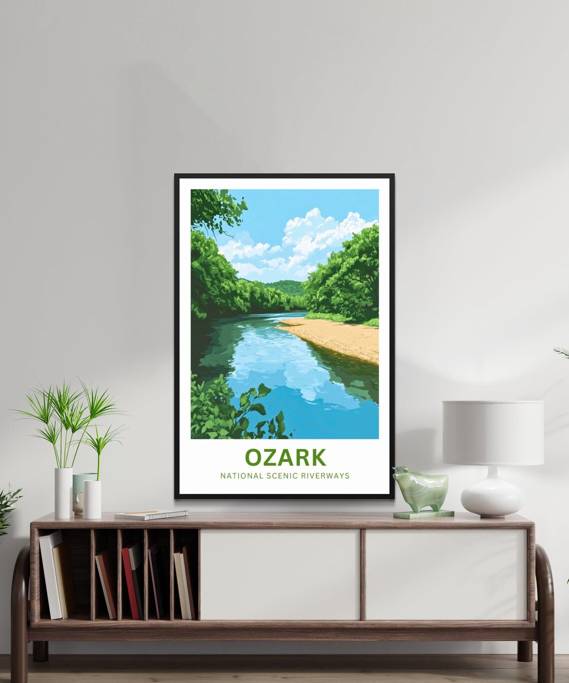Ozark National Scenic Riverways Missouri Vintage Travel Poster - Image 4